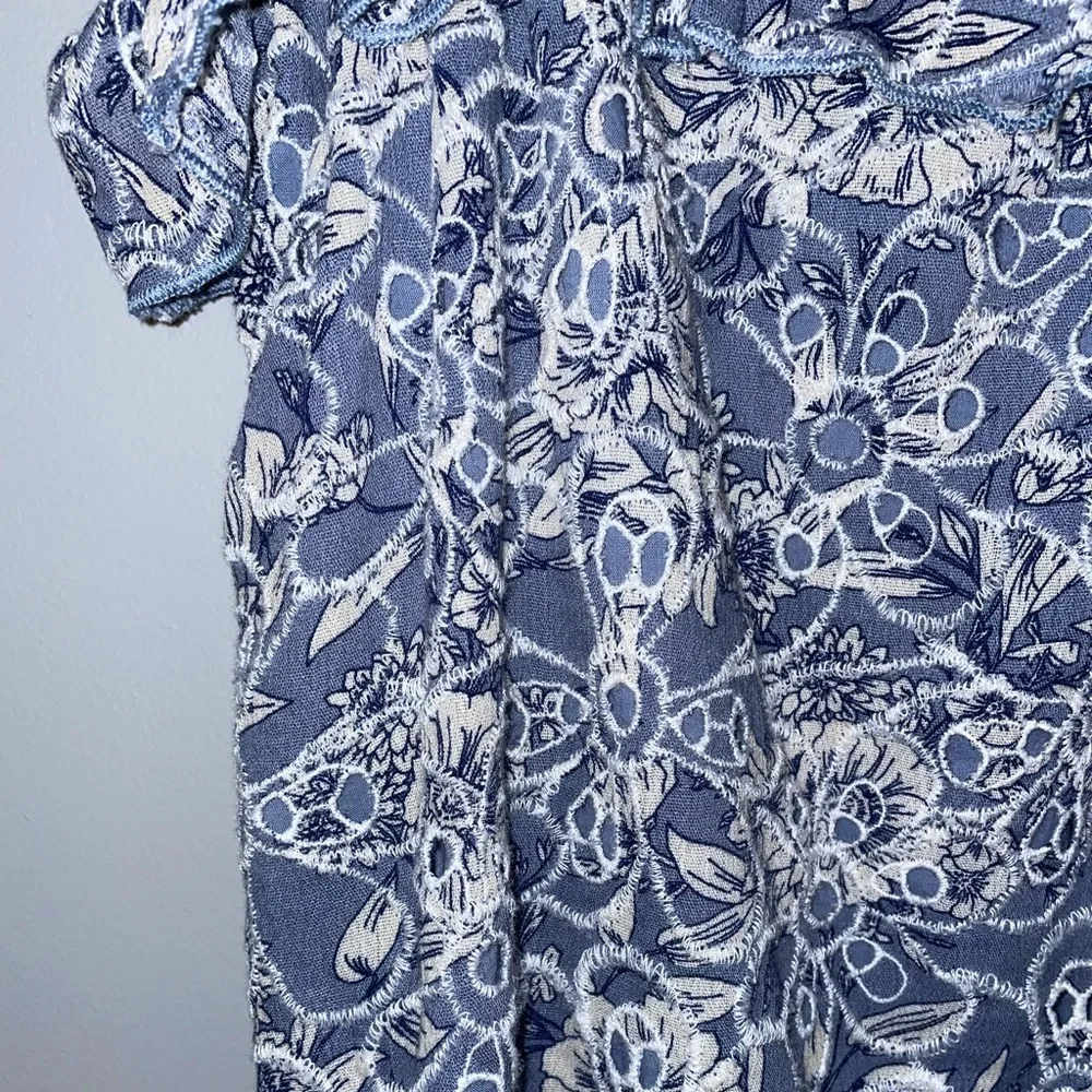 NWOT Floral Ruffle Tank Top - Picture 6 of 6